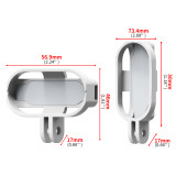 Magnetic Mount Compatible with GO 3S/GO 3, Vertical & Horizontal Action Camera Holder, Neck Hanging Mount Frame for Selfie Sticks Bicycle Helmet