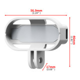 Magnetic Mount Compatible with GO 3S/GO 3, Vertical & Horizontal Action Camera Holder, Neck Hanging Mount Frame for Selfie Sticks Bicycle Helmet