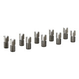 Slotted Camera Screw Kit, Stainless Steel 1/4''-20 & 3/8''-16 Quick Release Screw, M3*4mm Arri Location Pins for SLR Camera Cage Tripod Quick Release Plate