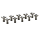 Slotted Camera Screw Kit, Stainless Steel 1/4''-20 & 3/8''-16 Quick Release Screw, M3*4mm Arri Location Pins for SLR Camera Cage Tripod Quick Release Plate