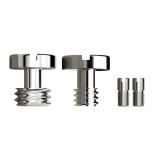 Slotted Camera Screw Kit, Stainless Steel 1/4''-20 & 3/8''-16 Quick Release Screw, M3*4mm Arri Location Pins for SLR Camera Cage Tripod Quick Release Plate