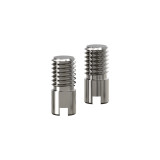 Slotted Camera Screw Kit, Stainless Steel 1/4''-20 & 3/8''-16 Quick Release Screw, M3*4mm Arri Location Pins for SLR Camera Cage Tripod Quick Release Plate