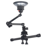 Camera Suction Cup Mount with Ball Head Magic Arm, Quick Release Car Mount Bracket on Windshield Dash for OSMO 360 Camera/Action Camera/Phone Holder