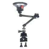 Camera Suction Cup Mount with Ball Head Magic Arm, Quick Release Car Mount Bracket on Windshield Dash for OSMO 360 Camera/Action Camera/Phone Holder