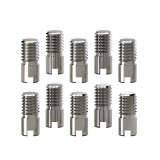 Slotted Camera Screw Kit, Stainless Steel 1/4''-20 & 3/8''-16 Quick Release Screw, M3*4mm Arri Location Pins for SLR Camera Cage Tripod Quick Release Plate