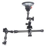 Camera Suction Cup Mount with Ball Head Magic Arm, Quick Release Car Mount Bracket on Windshield Dash for OSMO 360 Camera/Action Camera/Phone Holder