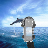 50M Camera Dive Case with 1/4 Handle Screw & Camera Mount Adapter, X5 Underwater Diving Protective Housing Shell Waterproof Case