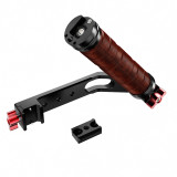 Adjustable Sling Handgrip, Handheld Camera Gimbal Stabilizer Grip for RS2/RS3/RS3PRO, Foldable Gimbal Sling Handle w NATO Slide Clamp & Cold Shoe