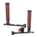 Dual Sling Handgrip for RS2/RS3, Camera Gimbal Stabilizer Grip, 180° Adjustable Sling Handle Grip w 1/4'' & 3/8'' Screw Hole, Cold Shoe
