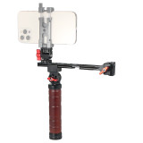 Adjustable Sling Handgrip for RS2/RS3, Foldable Gimbal Sling Handle w Cold Shoe, 1/4'' & 3/8'' Screw Hole, Camera Gimbal Stabilizer Grip