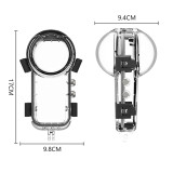 50M Camera Dive Case with 1/4 Handle Screw & Camera Mount Adapter, X5 Underwater Diving Protective Housing Shell Waterproof Case