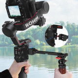 Adjustable Sling Handgrip for RS2/RS3, Foldable Gimbal Sling Handle w Cold Shoe, 1/4'' & 3/8'' Screw Hole, Camera Gimbal Stabilizer Grip