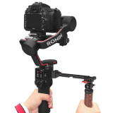 Adjustable Sling Handgrip for RS2/RS3, Foldable Gimbal Sling Handle w Cold Shoe, 1/4'' & 3/8'' Screw Hole, Camera Gimbal Stabilizer Grip