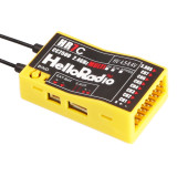 HelloRadio HR7C Receiver Compatible with D8/D16/SFHSS Protocol Fixed-wing Drones and Return