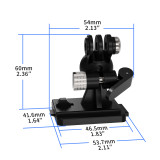 Helmet Quick Release Buckle Adapter Mount Compatible with Hero 13/12, Action 5/4, GO 3S/3, Ace Pro 2/1 Camera Fix Mount Convertor Holder