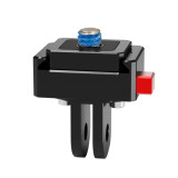 1/4  Screw Mini Quick Release Clamp Fast Switch Slide Plate for OS-MO 360/Gopro Hero 13 12 11 for Instax360 X4 for DJI Action 5PRO Camera