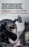 Flexible Adhesive Mount Holder, Motorcycle Helmet Camera Mount Compatible with For Hero 13/12, Action 5/4 | GO 3S/GO 3 | ACE Pro 2/1 Accessories for Any Flat Curved Surface