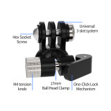 Flexible Adhesive Mount Holder, Motorcycle Helmet Camera Mount Compatible with For Hero 13/12, Action 5/4 | GO 3S/GO 3 | ACE Pro 2/1 Accessories for Any Flat Curved Surface