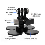 Flexible Adhesive Mount Holder, Motorcycle Helmet Camera Mount Compatible with For Hero 13/12, Action 5/4 | GO 3S/GO 3 | ACE Pro 2/1 Accessories for Any Flat Curved Surface