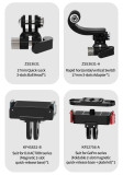 Flexible Adhesive Mount Holder, Motorcycle Helmet Camera Mount Compatible with For Hero 13/12, Action 5/4 | GO 3S/GO 3 | ACE Pro 2/1 Accessories for Any Flat Curved Surface