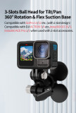 Flexible Adhesive Mount Holder, Motorcycle Helmet Camera Mount Compatible with For Hero 13/12, Action 5/4 | GO 3S/GO 3 | ACE Pro 2/1 Accessories for Any Flat Curved Surface