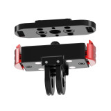 Magnetic Camera Quick Release Adapter with Double Side Elastic Snap, Aluminum Magnetic Tripod Adapter Mount, Quick Release Plate for Action Cameras