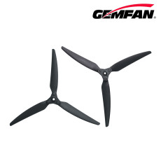 GEMFAN 1 Pair 1159F 3-Blade Folding Propeller - Glass Fiber Nylon with Aluminum Clip Bulk (Black)
