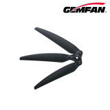 GEMFAN 1 Pair 1265F Three-blade Folding Propeller - Glass Fiber Nylon - with Aluminum Clip Bulk (Black)