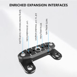 Camera Top Plate for FX3/FX30, Extension Mount Plate, Quick Release Structure with NATO Slide, 1/4  & 3/8  Threaded Holes DSLR Camera Accessory