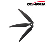 GEMFAN 1 Pair 1307F Three-blade Folding Propeller - Glass Fiber Nylon - with Aluminum Clip Bulk (Black)