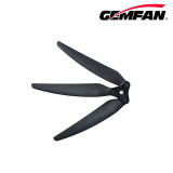 GEMFAN 1 Pair 1265F Three-blade Folding Propeller - Glass Fiber Nylon - with Aluminum Clip Bulk (Black)