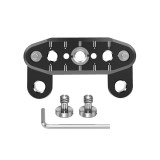 Camera Top Plate for FX3/FX30, Extension Mount Plate, Quick Release Structure with NATO Slide, 1/4  & 3/8  Threaded Holes DSLR Camera Accessory