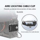 Camera Cable Clamp, Aluminum Alloy Cable Block Clip with 1/4  ARRI Locating Screw, USB Cable Lock Clip Protector for All DSLR Cameras Cable