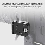 Camera Cable Clamp, Aluminum Alloy Cable Block Clip with 1/4  ARRI Locating Screw, USB Cable Lock Clip Protector for All DSLR Cameras Cable
