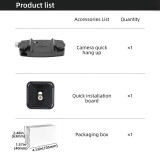 Camera Clip with Plate Quick Release System, Backpack Strap Clip - 1/4'' Screw,  Anti Slip Rubber, Cameras Strap Mount Base