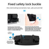 Camera Clip with Plate Quick Release System, Backpack Strap Clip - 1/4'' Screw,  Anti Slip Rubber, Cameras Strap Mount Base