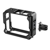 Camera Cage Protective Case for Ins Ace Pro/Ace Pro2, Metal Protection Frame with Magnetic Quick Release Base & Cold Shoe, 1/4'' Screw Hole