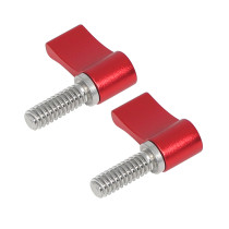 Adjustable Thumb Screw, Stainless Steel Standard Thread Thumbscrew, Hand Screw w Aluminum Wing Knob to Hand Tightening for DSLR Camera