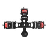 Multiple Phone Bracket for Video Streaming, Triple Phone Holder Tripod Mount Adapter - Mounting Smartphones, Lights, Microphones to Tripods, Selfie Sticks