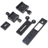 18cm Telephoto Lens Support Quick Release Plate, Long-Focus Holder Bracket Stand for Tripod Ball Head DSLR Camera Compatible with A-rca Y-ajia Tripod