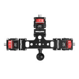 Multiple Phone Bracket for Video Streaming, Triple Phone Holder Tripod Mount Adapter - Mounting Smartphones, Lights, Microphones to Tripods, Selfie Sticks
