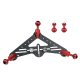 Tray Diving Camera Triangular Gimbal Rig Mount, Underwater Light Bracket Quick Release Stable Tripod Base, Aluminum Triangular Stabilizer Bracket