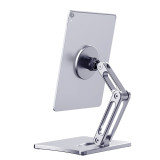 Universal Magnetic Tablet Mount, 360° Rotating Tablet Stand with Extra Strong Magnets, Aluminum Phone Holder Fit All Smartphones & Tablets