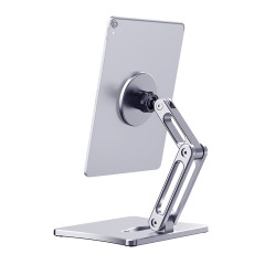 Universal Magnetic Tablet Mount, 360° Rotating Tablet Stand with Extra Strong Magnets, Aluminum Phone Holder Fit All Smartphones & Tablets
