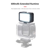 Diving Light, 3 Levels Dimmable LED Video Light, 40M Waterproof Dive Fill Light with Cold Shoe Mount, Underwater Flashlight for Hero Action Camera