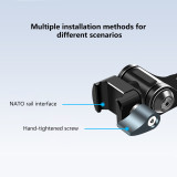 Magnetic Phone Holder, Aluminum 360° Rotation Cell Phone Mount Stand Tripod Mount Adapter SLR Camera Cage Accessories