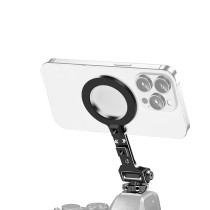 Magnetic Phone Holder, Aluminum 360° Rotation Cell Phone Mount Stand Tripod Mount Adapter SLR Camera Cage Accessories