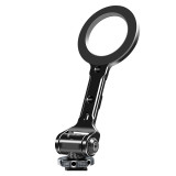 Magnetic Phone Holder, Aluminum 360° Rotation Cell Phone Mount Stand Tripod Mount Adapter SLR Camera Cage Accessories