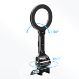 Magnetic Phone Holder, Aluminum 360° Rotation Cell Phone Mount Stand Tripod Mount Adapter SLR Camera Cage Accessories