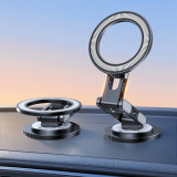 Car Magnetic Phone Holder, Adjustable Phone Mount Bracket, Foldable Stand for Dashboard/Hover Compatible with Phone 12/13/14/15/16